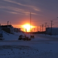 Sunrise at Baker Lake, Nunavut